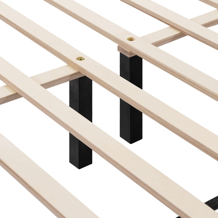 Lambswool Petal Headboard Bed Frame