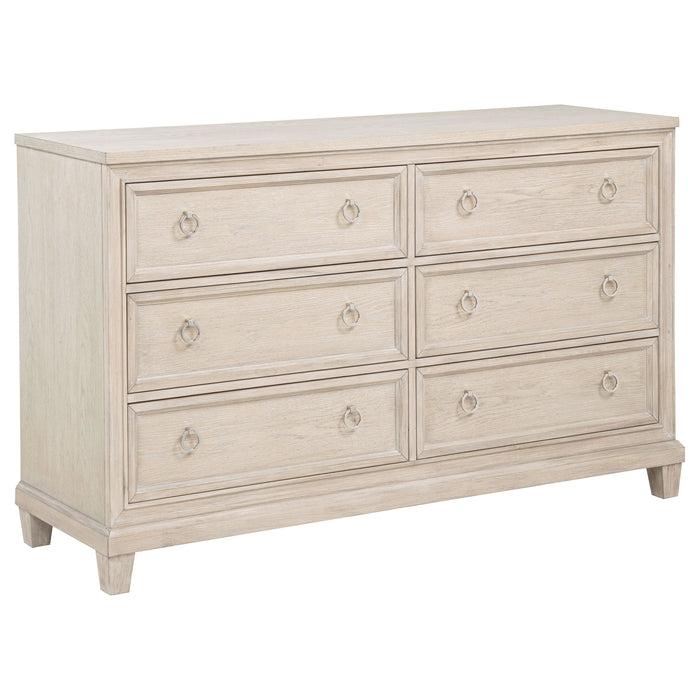 Pembroke 4-piece Queen Bedroom Set Washed Oak