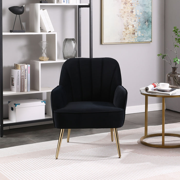Modern Mid-Century Chair Tufted Sherpa Armchair For Living Room Bedroom Office