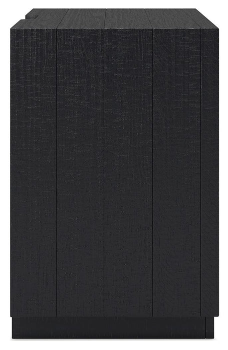 Londer - Two Drawer Night Stand - Black