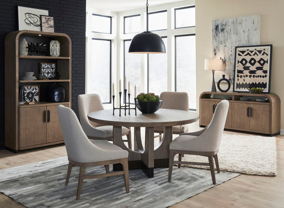 Tristan - 60" Round Dining Table - Swiss Coffee