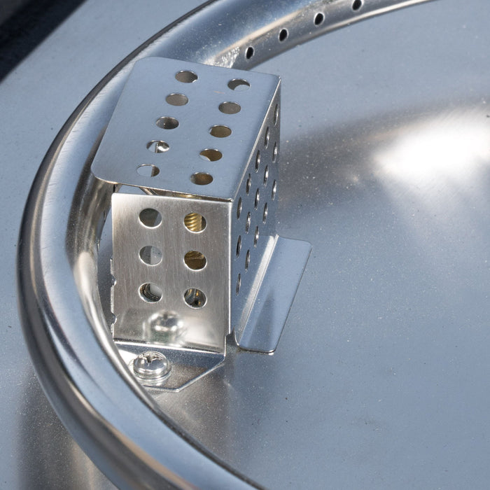 Anchorage - Wood Square Fire Pit 40, 000 Btu - Gray