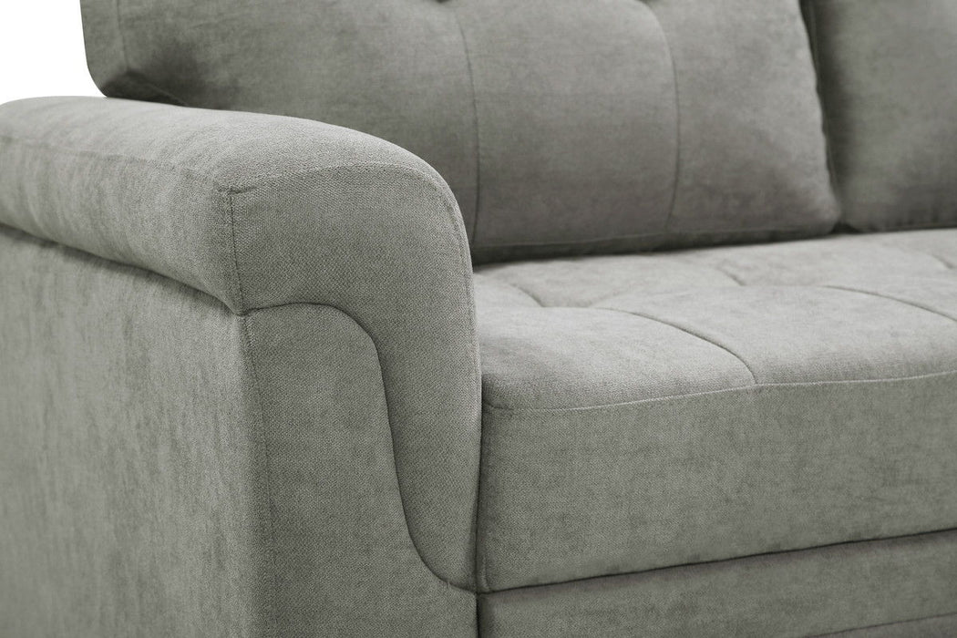 Lucca - Linen Reversible Sleeper Sectional Sofa With Storage Chaise