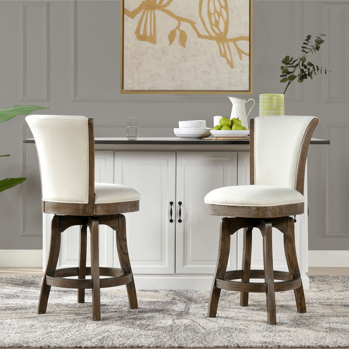 Henry - Armless Swivel Counter Height Bar Stool