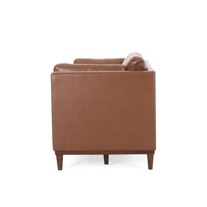 Contemporary 3 Seater Sofa Upholstery - Light Brown