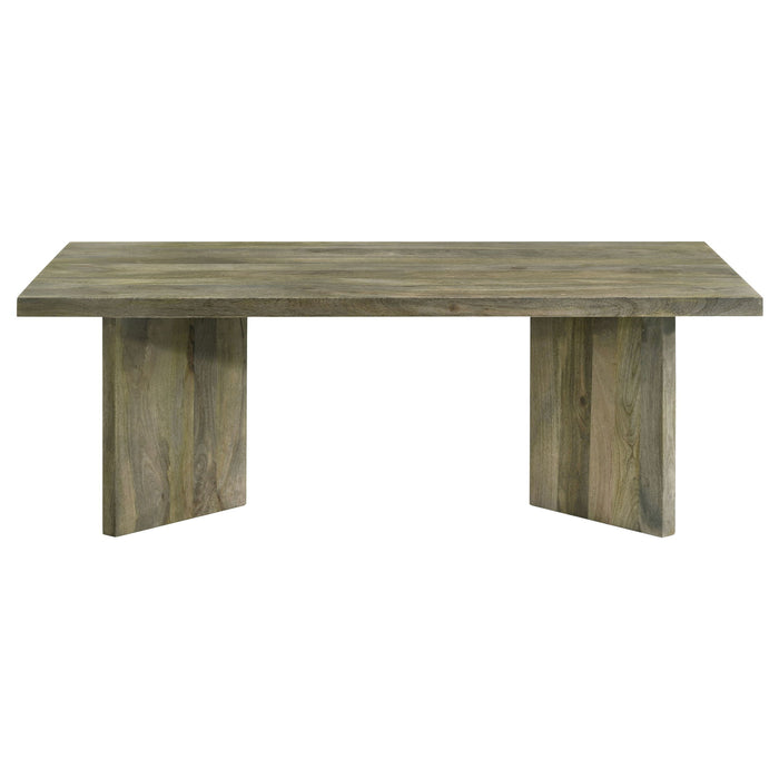 Neskowin - 2 Piece And End Table Set With Geometric Panels - Brown