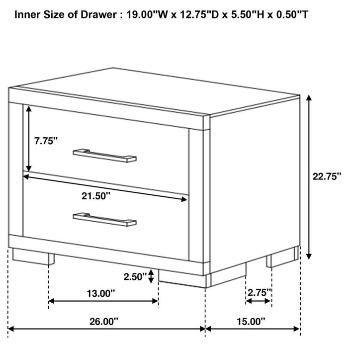 Jessica - Bedroom Set With LED