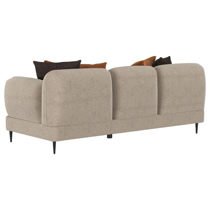 Jade - Chenille Upholstered Modern Track Arm Sofa