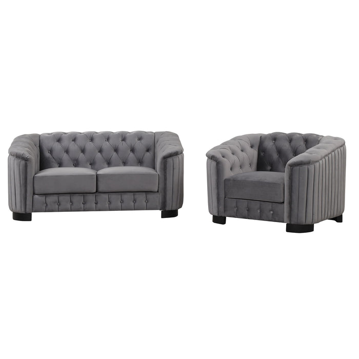 Upholstered 3 Piece Sofa Set With Legs
