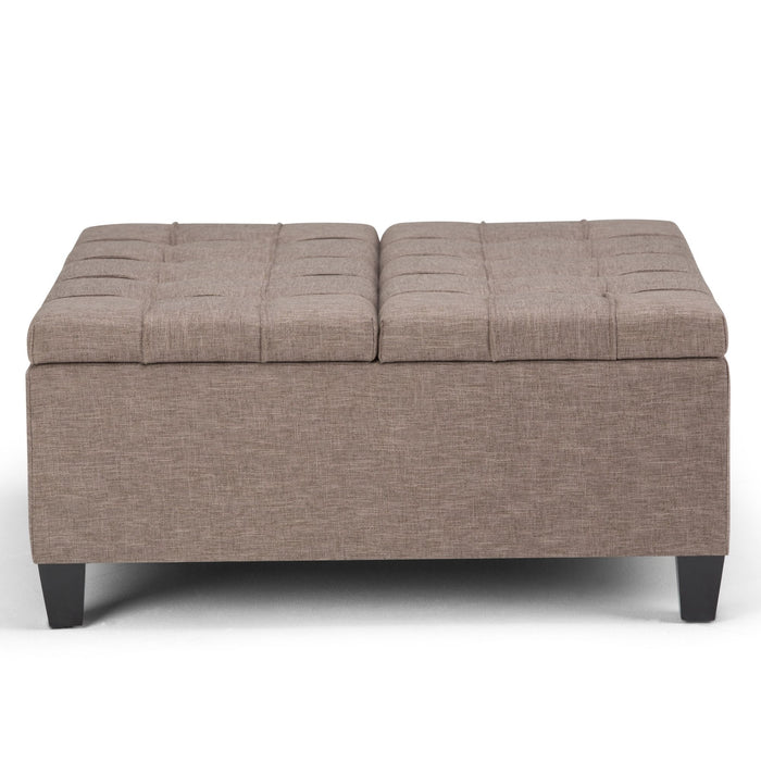 Harrison - Coffee Table Storage Ottoman - Tanners Brown
