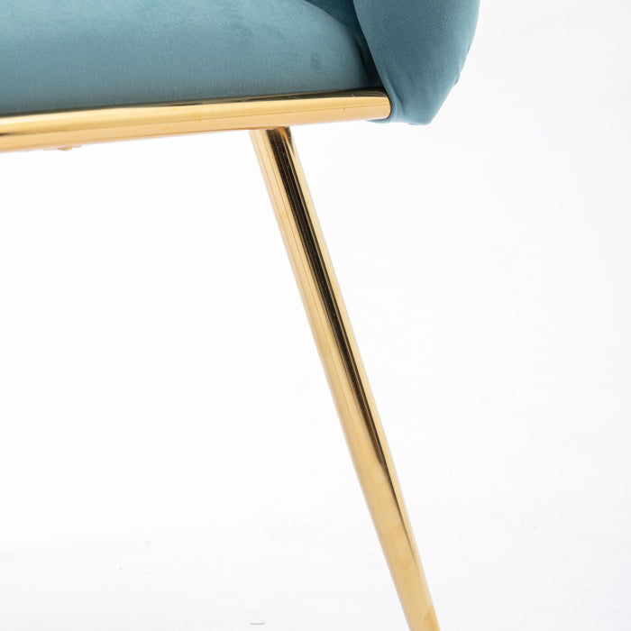 Luxury Modern Simple Leisure Velvet Single Sofa Chair Bedroom Lazy Person Household Dresser Stool Manicure Table Back Chair