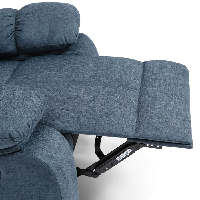 Contemporary Massage Recliner With Pillow Tufted Design - Charcoal