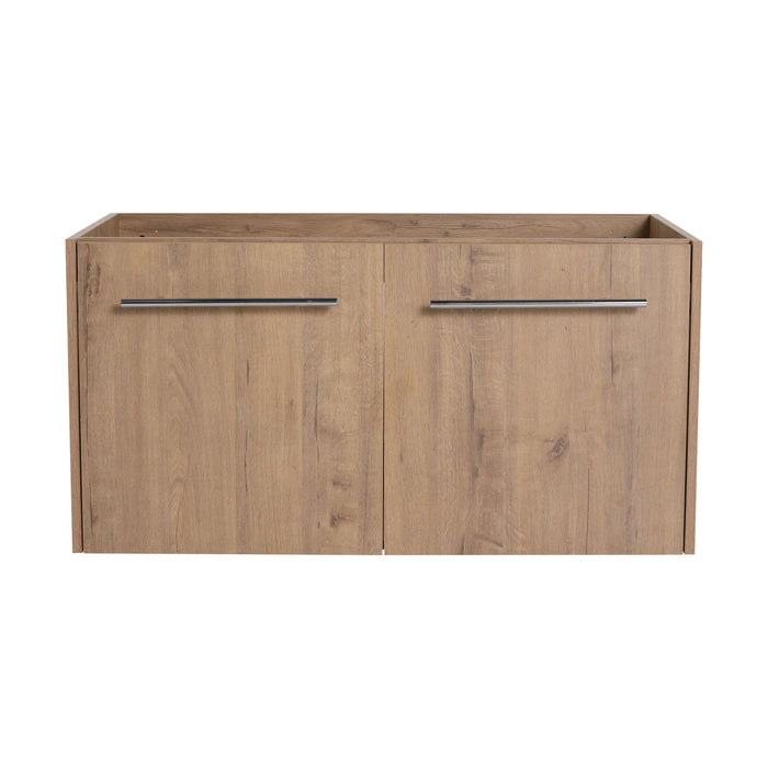 Modern Floating Bathroom Vanity With Resin Sink, Soft Close Doors