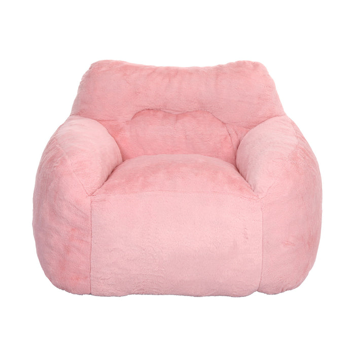 Beanbag Sofa Chair With Armrests Stuffed High Density Foam