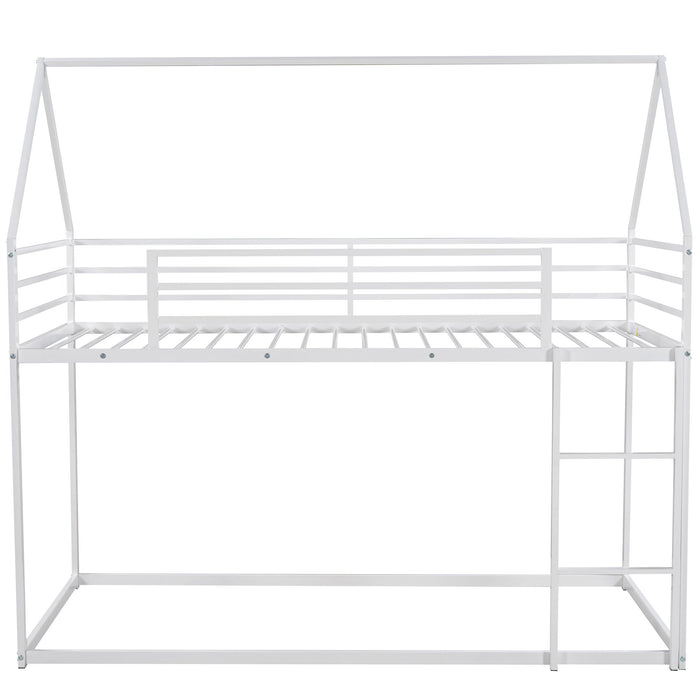 House Bunk Bed With Built In Ladder