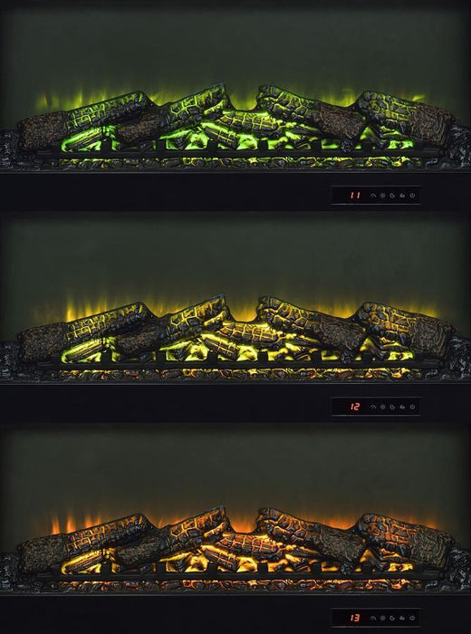 Havering - 71" TV Stand Fireplace Media Console - Dark Pine