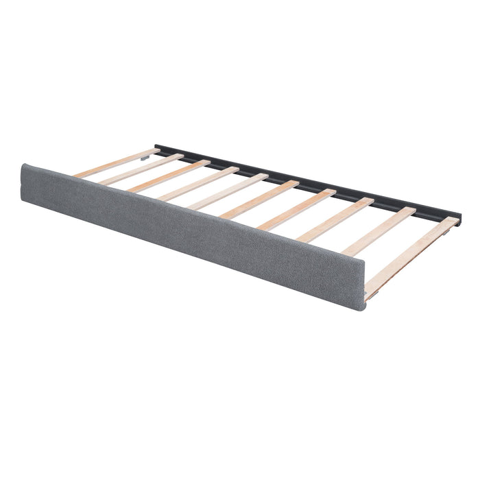 Upholstered Platform Bed With Trundle