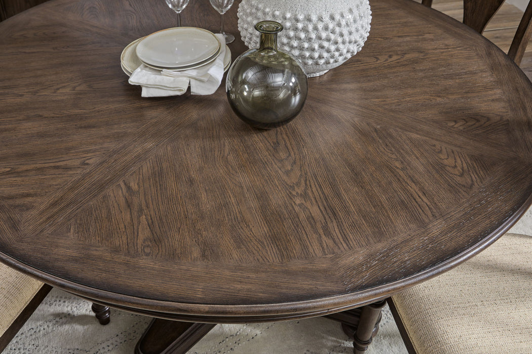 Saddle Creek - Round Dining Table - Timber Brown