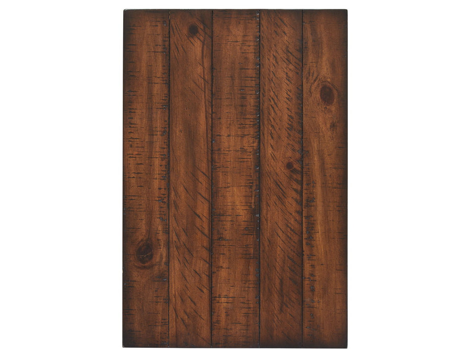 Cottage Lane - Wood Rectangular Chair Side End Table - Coffee