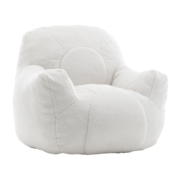 Comfy Bean Bag Chair With Filler, Fluffy And Cozy Seating