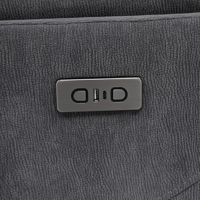 Adler - Upholstered Power Swivel Glider Recliner