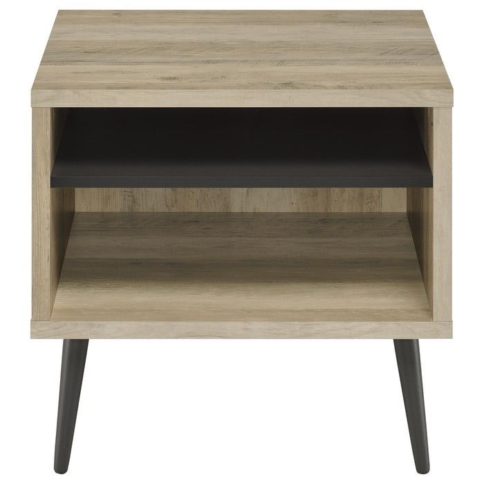 Welsh 2-piece Coffee and End Table Set Distressed Pine