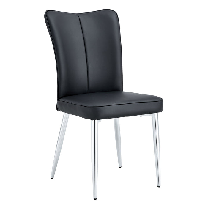 Modern Minimalist Dining Chairs With Metal Legs