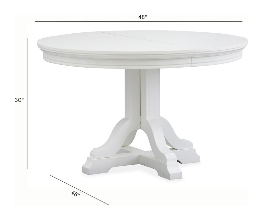 Charleston - Extendable 48" Round Dining Table Set