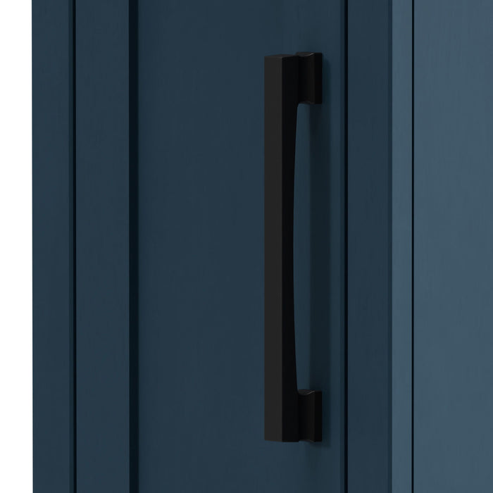 Nantucket - Chairside Table - Blue Denim, Whiskey