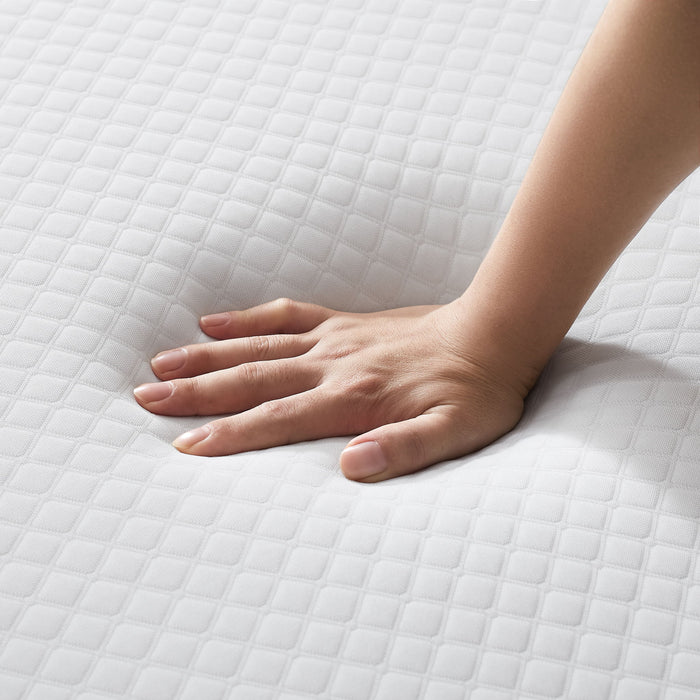 5" Medium Firm Memory Foam Mattress - White - Twin Size