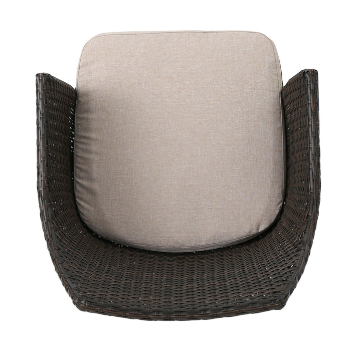 Kenneth - 3 Pieces Chat Set Outdoor Furniture - Brown Multi