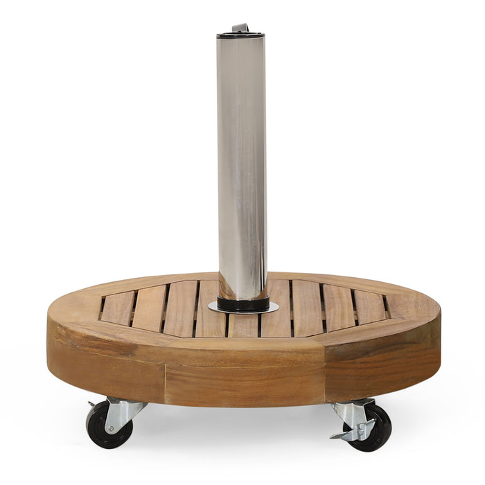 Ralph - Round Umbrella Base - Teak
