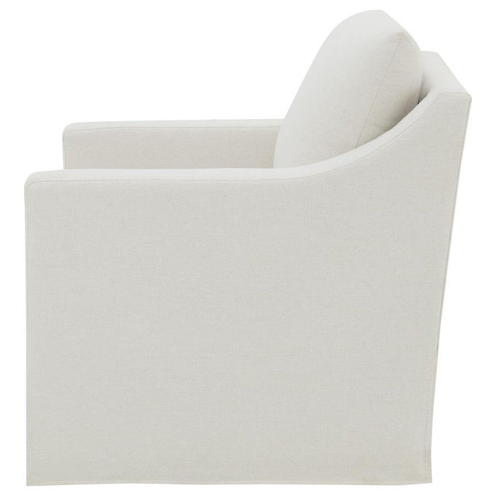 Winter - Upholstered Sloped Arm Accent Swivel Chair