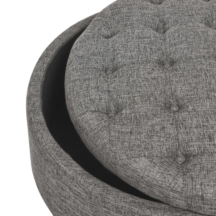Tufted Storage Ottoman With Upholstery