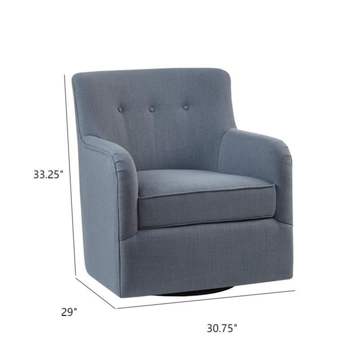 Adele - Swivel Chair With Button Tufted Back