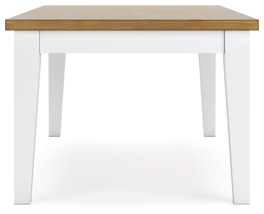 Ashbryn - Rectangular Dining Room Table - White / Natural