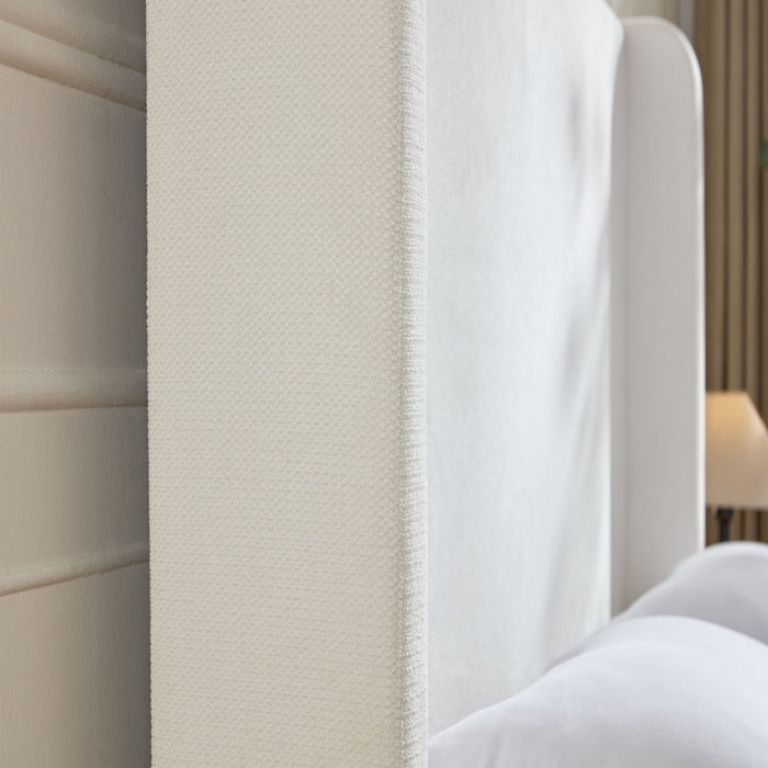 Harper - Tall Headboard Upholstered Bed / High Headboard / Elegant Simplicity / No Box Spring Needed