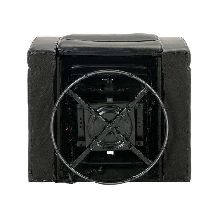 270 Degree Swivel Power Recliner With Tray Table, Phone Holder, Cup Holder, USB Port