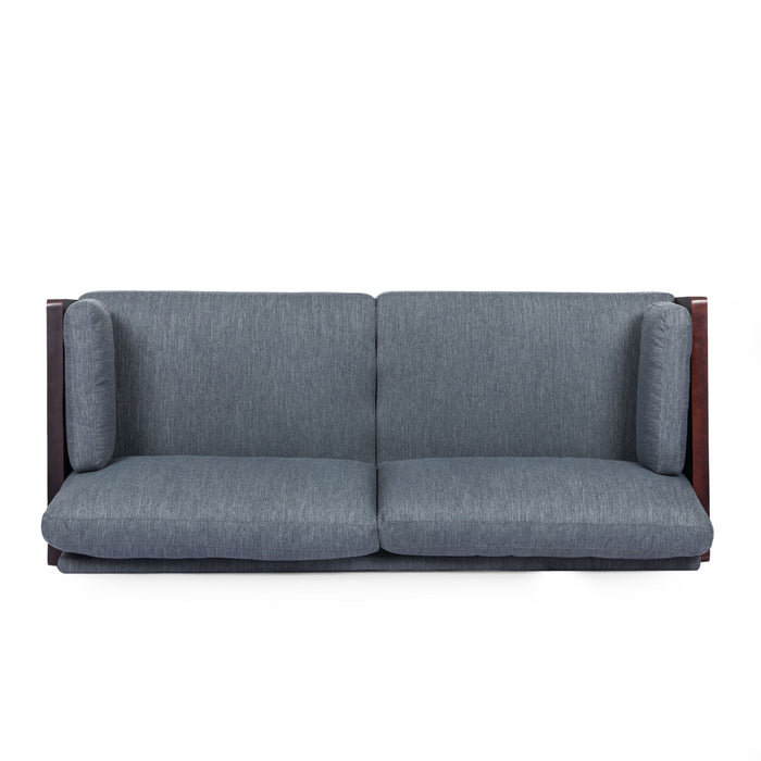 Mid - Century 3 Seater Sofa With Pillow Cushions