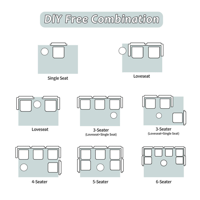 Convertible Floor Sofa Bed, Boneless Modular Sectional Sofa For Living Room