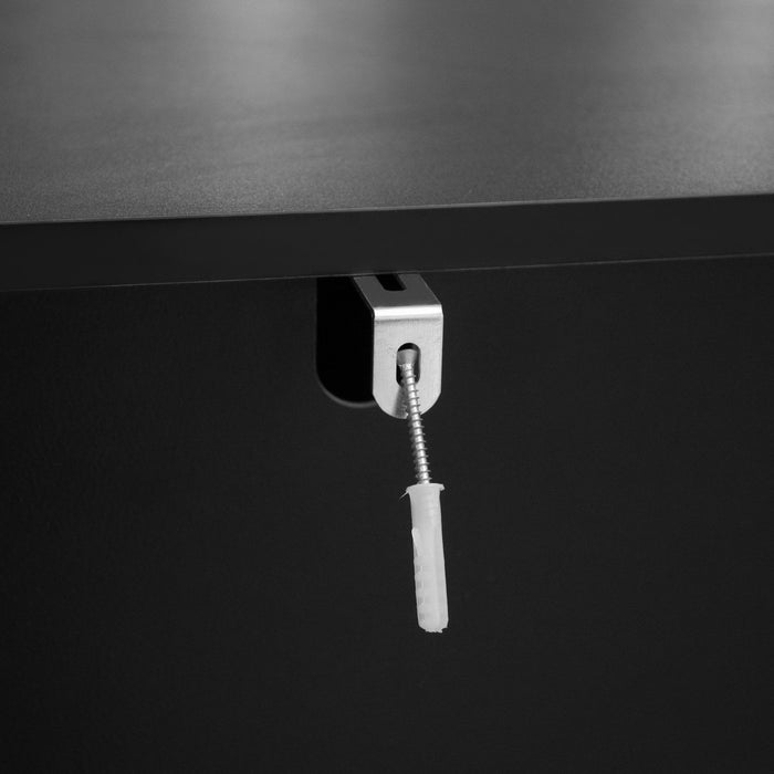 Modern 6 Drawer Dresser, Modern Dresser With Metal Handles, Storage Chest Of Drawer, Wide Dresser Drawer Organizers With Carving Design For Bedroom, Living Room, Hallway - Black