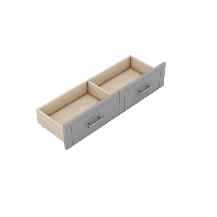 Murphy Bed With Shelves, Drawers And USB Ports