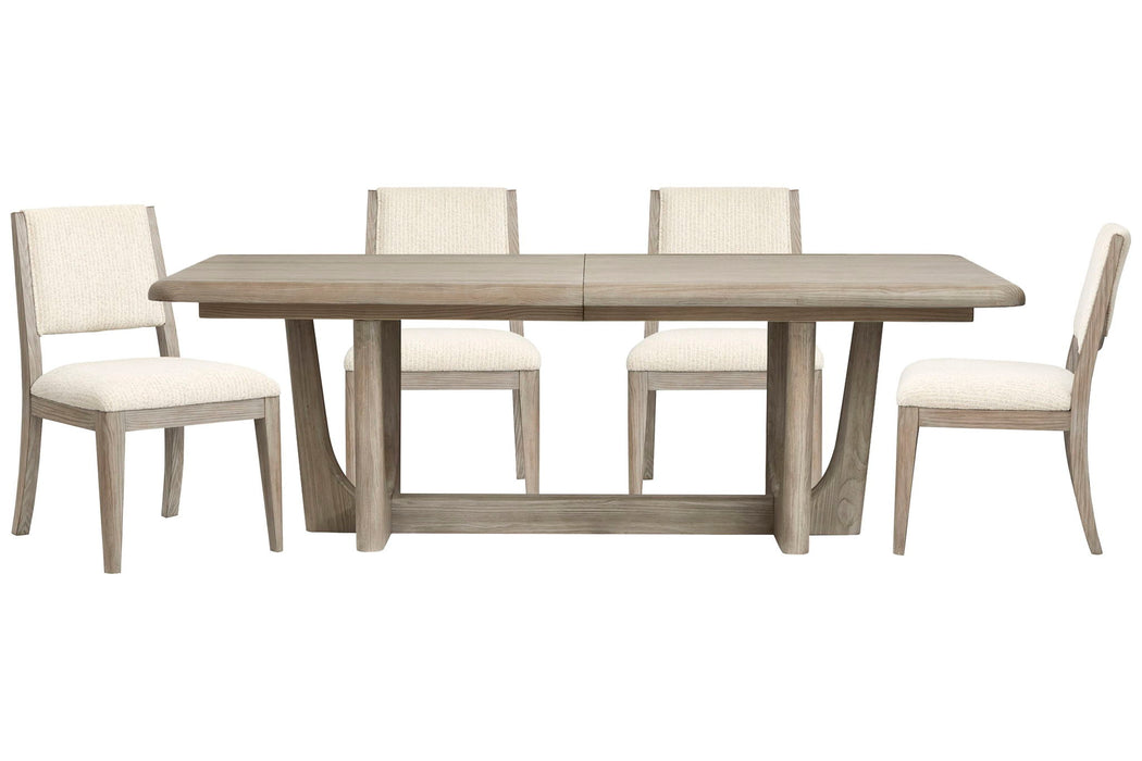 Braelyn - Extendable Trestle Dining Table Set