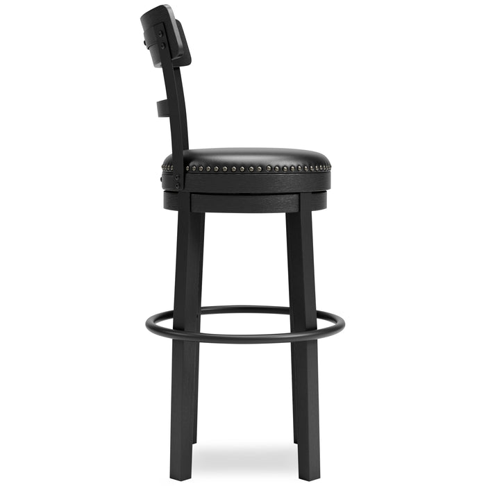 Valebeck - Tall Upholstered Swivel Barstool