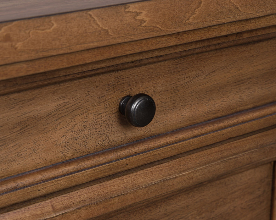 Rowlenstown - Three Drawer Night Stand - Brown