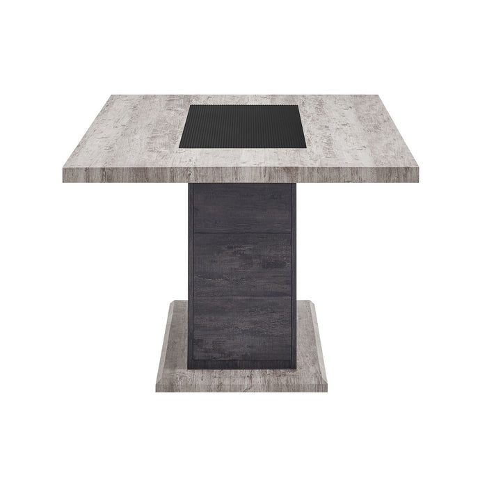 Dining Table, Fits Up To 6 People - Gray