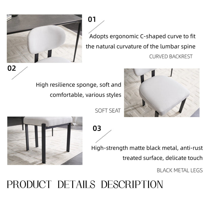 Dining Armless Chairs (Set of 2)