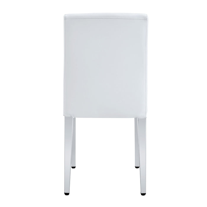 Elegant Upholstered Chairs & Metal Legs