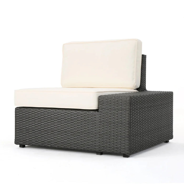 Santa Cruz - Outdoor 8 Piece Sectional Set - Dark Brown