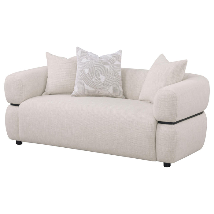 Ramsay - Round Arm Loveseat - Beige